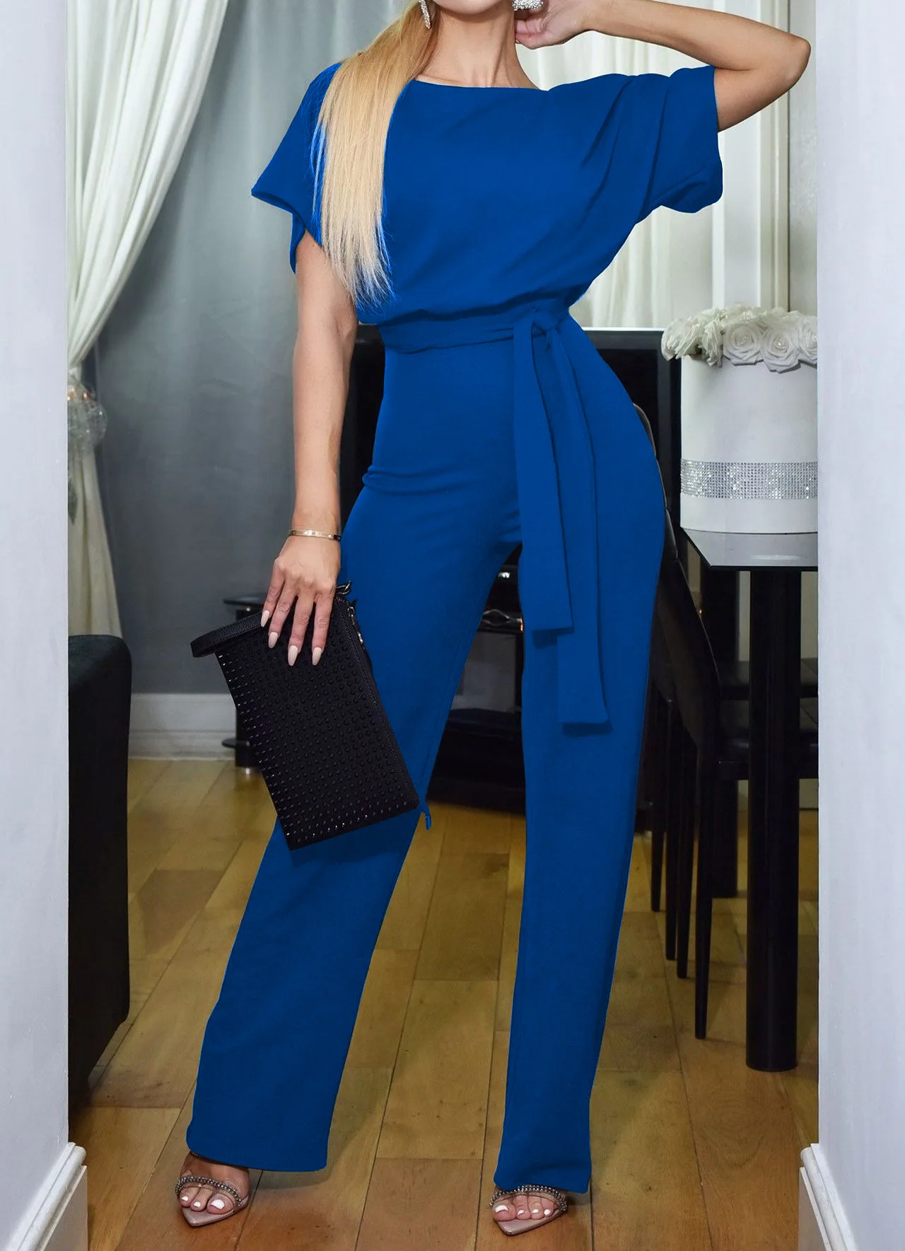 Plus Size Women Work Office Jumpsuit 2019 Summer Fashion Sexy Overall Loose Solid Long Playsuit Lace Up Sashes Jumpsuit Rompers
Plus Size Women Work Office Jumpsuit 2019 Summer Fashion Sexy Overall Loose Solid Long Playsuit Lace Up Sashes Jumpsuit Rompers