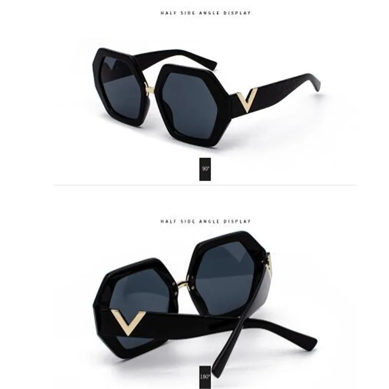 KAPELUS Hexagonal glasses Women's fashion sunglasses transparent flat glasses 1914
KAPELUS Hexagonal glasses Women's fashion sunglasses transparent flat glasses 1914