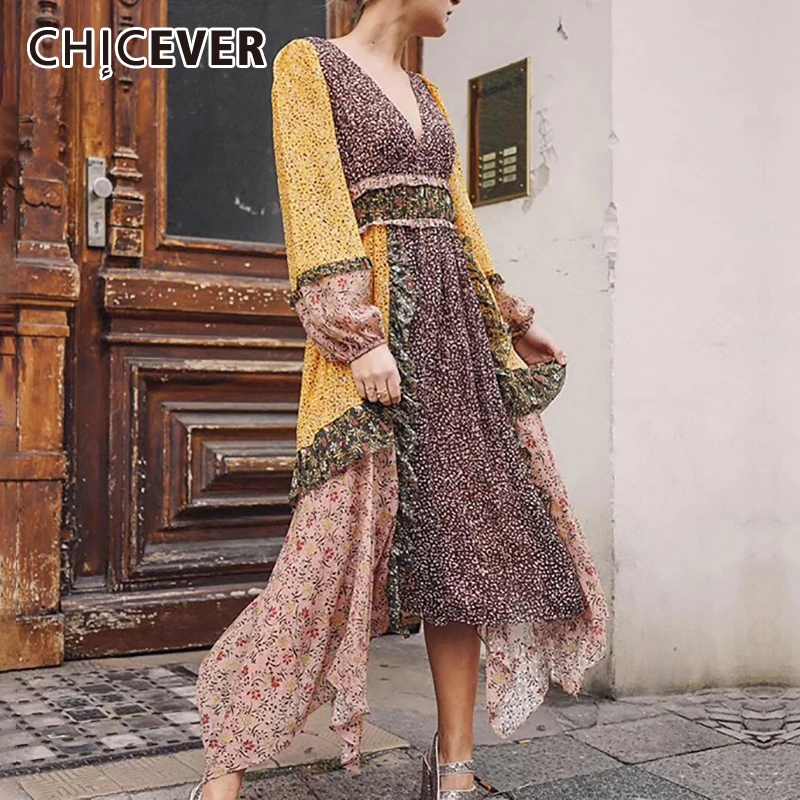 Женское платье с оборками CHICEVER, винтажное асимметричное платье с рукавами-фонариками, v-образным вырезом, высокой талией и принтом на подоле...
Женское платье с оборками CHICEVER, винтажное асимметричное платье с рукавами-фонариками, v-образным вырезом, высокой талией и принтом на подоле...
