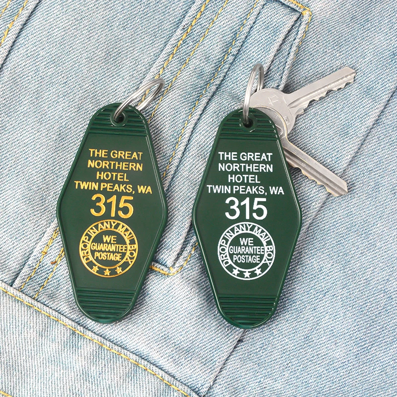 Twin Peaks keychain Keytag Key chain Keyring The Great Northern Hotel Jewelry Gifts for Twin Peaks fans
Twin Peaks keychain Keytag Key chain Keyring The Great Northern Hotel Jewelry Gifts for Twin Peaks fans