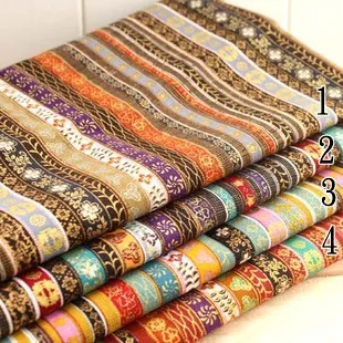 Free shipping 50 * 70 cm 4-color striped cotton fabric handmade ethnic style gilt sewing fabric HER-203
Free shipping 50 * 70 cm 4-color striped cotton fabric handmade ethnic style gilt sewing fabric HER-203