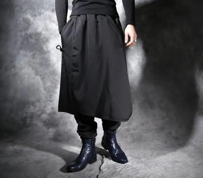 Autumn winter personality fake two pieces harem pants mens trousers pantalones hombre loose feet pants for men pantalon homme
Autumn winter personality fake two pieces harem pants mens trousers pantalones hombre loose feet pants for men pantalon homme