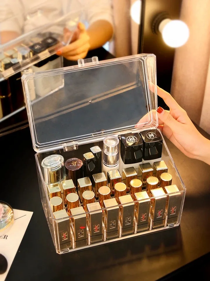 Clear Acrylic Cosmetic Storage Box Lipstick Holder Makeup Organizer Table Makeup Tools Organizer Case
Clear Acrylic Cosmetic Storage Box Lipstick Holder Makeup Organizer Table Makeup Tools Organizer Case