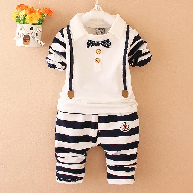 2018 new baby boy clothes suit quality Children Long Sleeve bowknot shirt +pants body suits young gentleman kids clothing sets
2018 new baby boy clothes suit quality Children Long Sleeve bowknot shirt +pants body suits young gentleman kids clothing sets