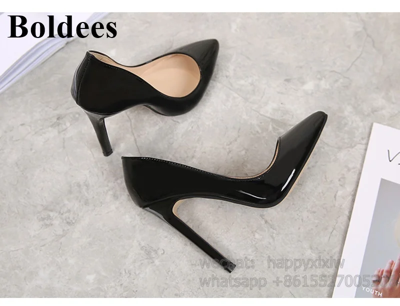 11cm Comfortable Women Pumps Fashion Classic Black Nude Patent Shiny Leather Pointed Toe Party Dress Shoes Plus Size 13
11cm Comfortable Women Pumps Fashion Classic Black Nude Patent Shiny Leather Pointed Toe Party Dress Shoes Plus Size 13