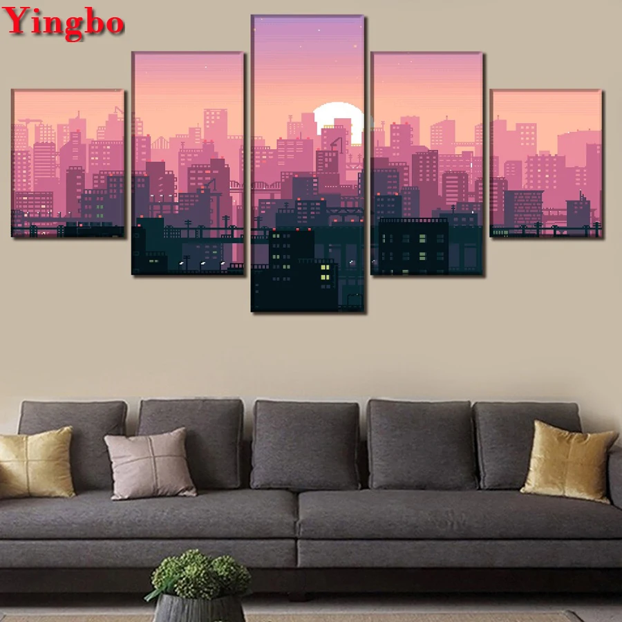 5 Pieces Sunrise City Building Abstract Art diamond painting full square round diamond mosaic rhinestone embroidery 5d art
5 Pieces Sunrise City Building Abstract Art diamond painting full square round diamond mosaic rhinestone embroidery 5d art
