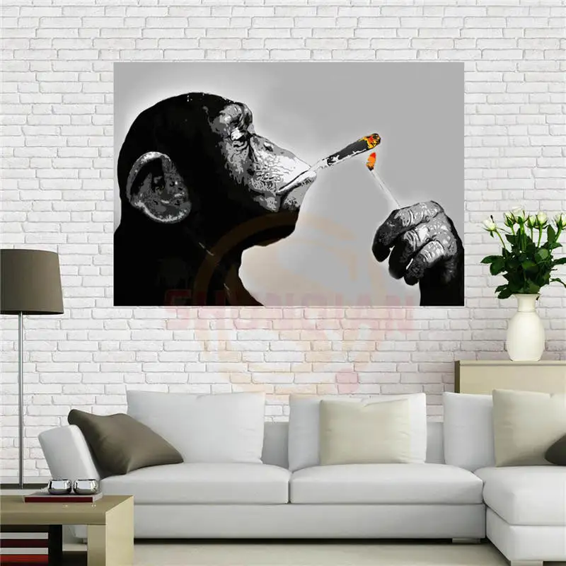 Custom canvas poster Steez Monkey Smoking Poster 40x60 cm Home Decoration cloth fabric wall poster print Silk Fabric
Custom canvas poster Steez Monkey Smoking Poster 40x60 cm Home Decoration cloth fabric wall poster print Silk Fabric