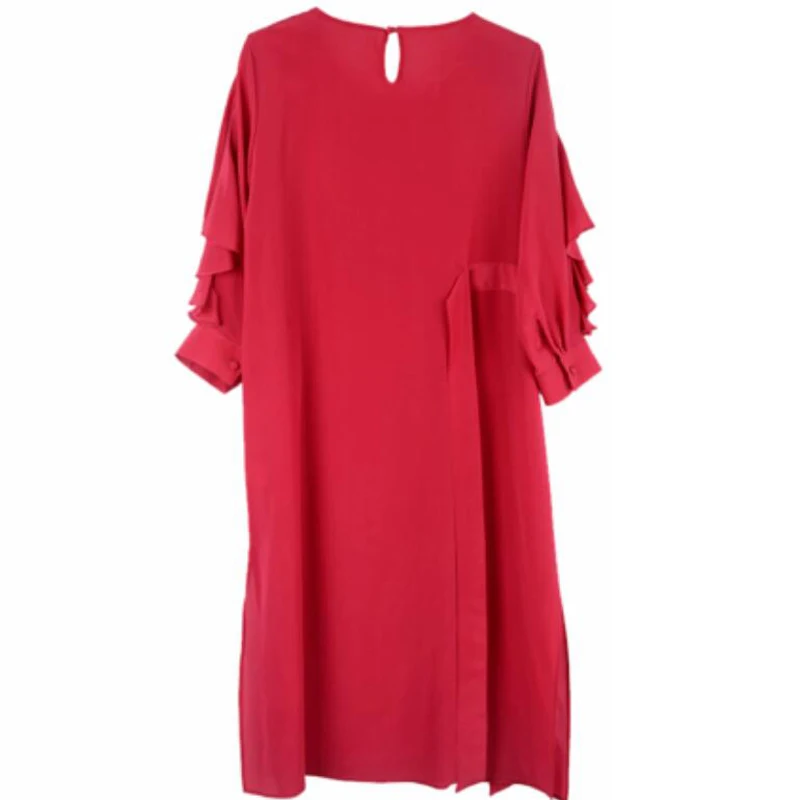 2019 Spring Summer Silk Dresses Women New Arrival Soft Comfortable Loose Round Neck Silk Plus Size Dress Red Free Shipping
2019 Spring Summer Silk Dresses Women New Arrival Soft Comfortable Loose Round Neck Silk Plus Size Dress Red Free Shipping