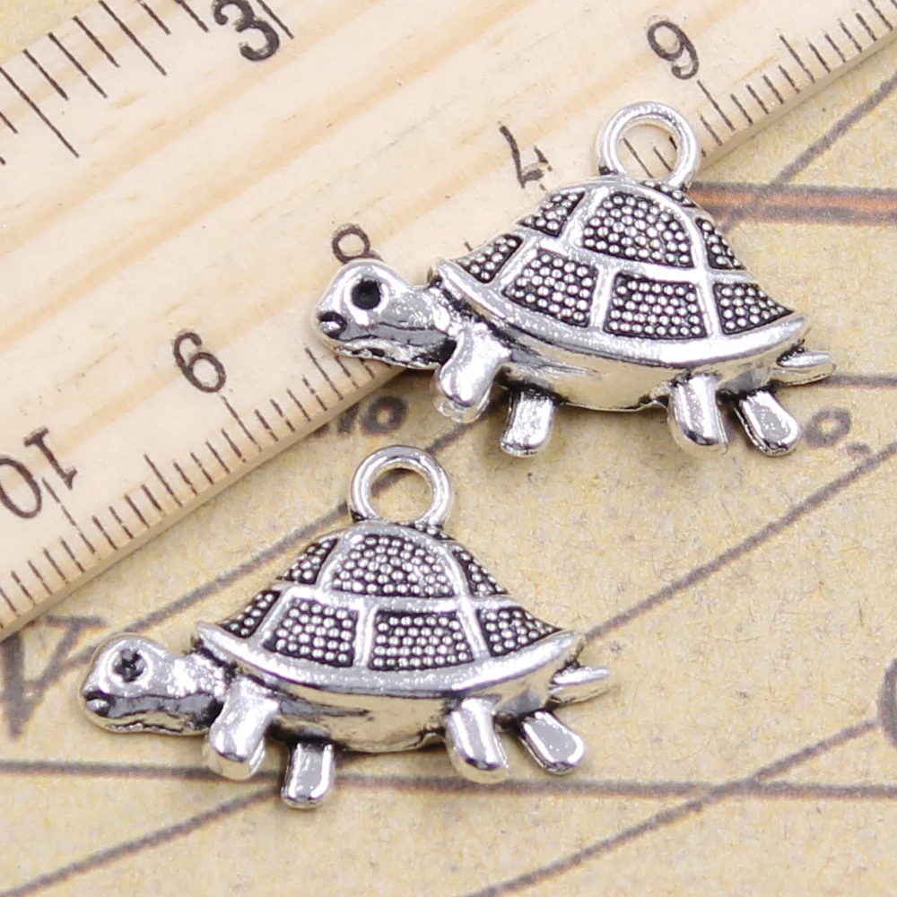 10pcs Charms Tortoise Turtle Sea 19x27mm Tibetan Silver Color Pendants Antique Jewelry Making DIY Handmade Craft Pendant
10pcs Charms Tortoise Turtle Sea 19x27mm Tibetan Silver Color Pendants Antique Jewelry Making DIY Handmade Craft Pendant