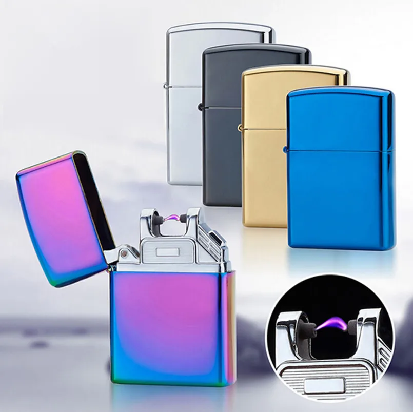 2018 Male gift Creative lighters Arc Lighters metal USB Rechargeable Flameless Electric Arc Windproof Cigar Cigarette Lighter
2018 Male gift Creative lighters Arc Lighters metal USB Rechargeable Flameless Electric Arc Windproof Cigar Cigarette Lighter