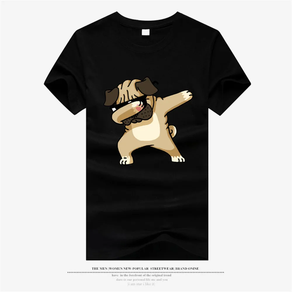 Фото Мужские футболки модная хипстерская Футболка с принтом животных и собак Мужская