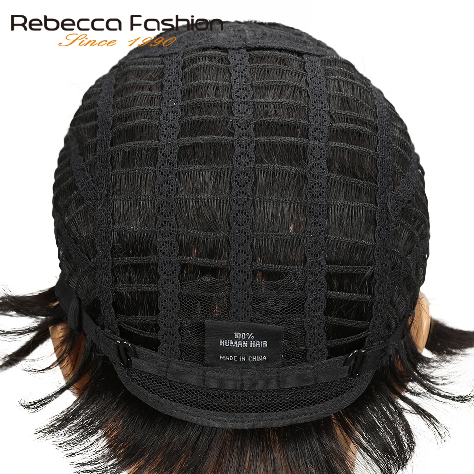 Короткие волнистые волосы Ребекка разных цветов парик из перуанских