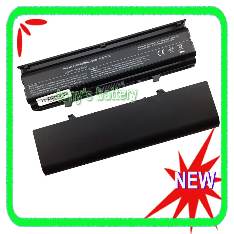 6-ячеечный Аккумулятор для Dell Inspiron 14VR 14V M4010 N4020 N4030 N4030D M4050 04J99J 0M4RNN TKV2V KG9KY |