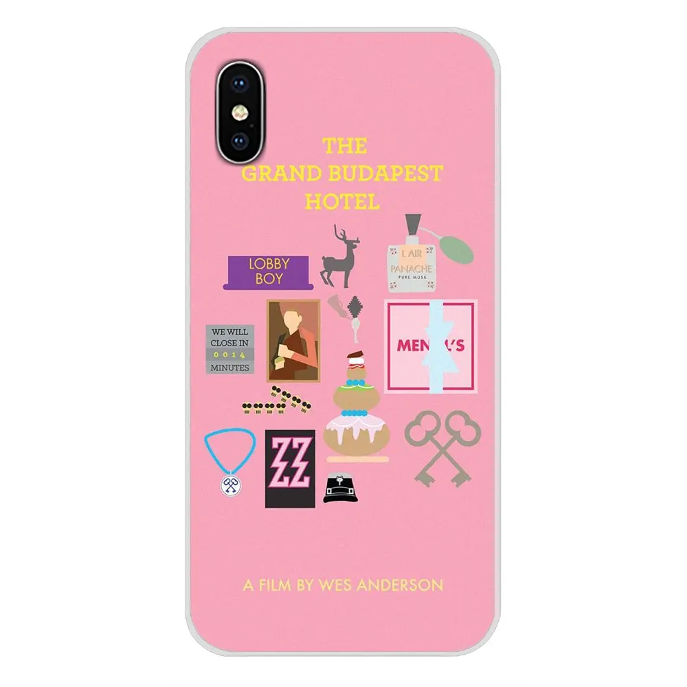 Для Apple iPhone X XR XS MAX 4 4S 5 5S 5C SE 6 6S 7 8 Plus ipod touch Wes Andersons аксессуары для багажа чехлы