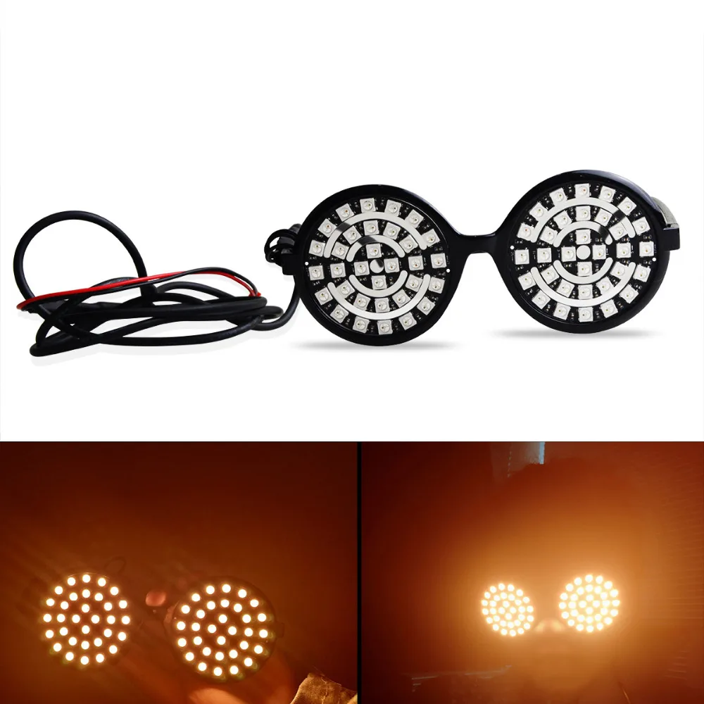CWLASER 600Lumens Warm Light LED Glasses with 64 Pieces of LED Lamps for Dancing, Parties and Shows (Black)
CWLASER 600Lumens Warm Light LED Glasses with 64 Pieces of LED Lamps for Dancing, Parties and Shows (Black)