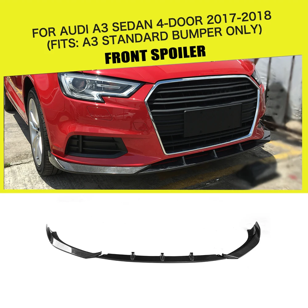 Carbon Fiber / FRP Car Front Bumper Lip Spoiler Splitters for Audi A3 Base Sedan 4 Door 2017 2018 Fits A3 Standard Bumper
Carbon Fiber / FRP Car Front Bumper Lip Spoiler Splitters for Audi A3 Base Sedan 4 Door 2017 2018 Fits A3 Standard Bumper