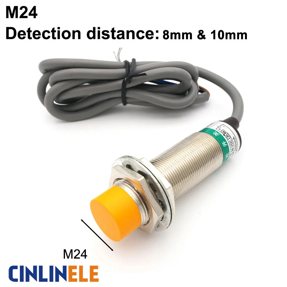 M24 8mm &10mm Induction Metal Sensor Inductive Screen Shield Type sensor Proximity Switch LJ24A3 NPN PNP AC DC NO NC BX BY AX AY
M24 8mm &10mm Induction Metal Sensor Inductive Screen Shield Type sensor Proximity Switch LJ24A3 NPN PNP AC DC NO NC BX BY AX AY