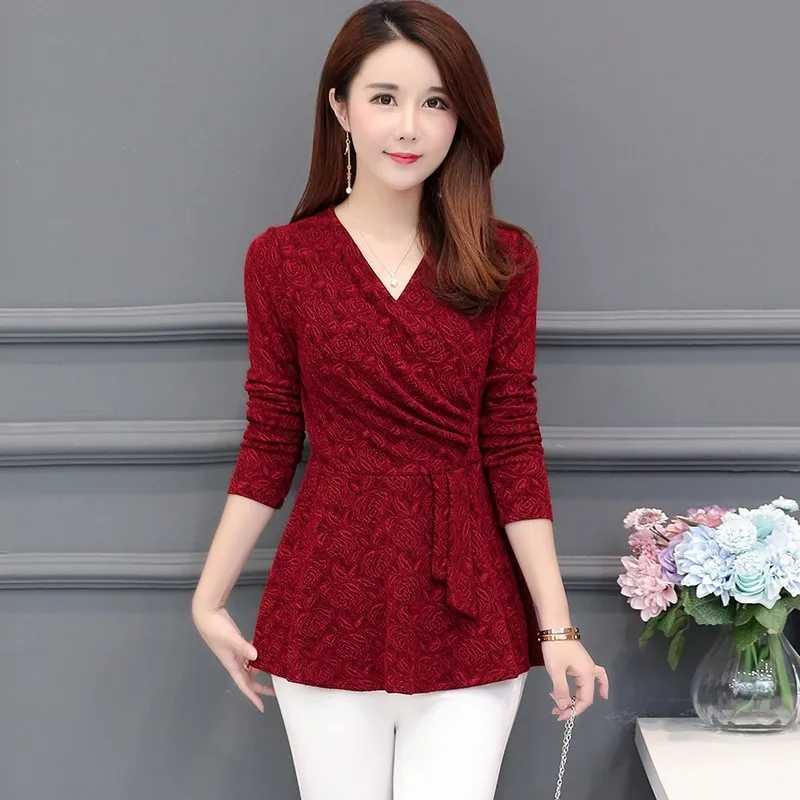 Elegant Womens Blouses And Tops Causal Lace Long Casual V-neck Long Sleeve Office Shirt Blouse Blusas Feminin Plus Size
Elegant Womens Blouses And Tops Causal Lace Long Casual V-neck Long Sleeve Office Shirt Blouse Blusas Feminin Plus Size