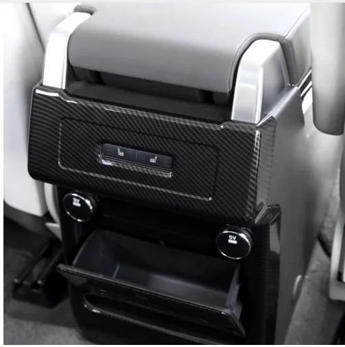 Carbon Fiber Style Rear Row Air Conditioning Vent Outlet Cover Trim For Land Rover Discovery 5 HSE LR5 2017-2018 Car Accessories |