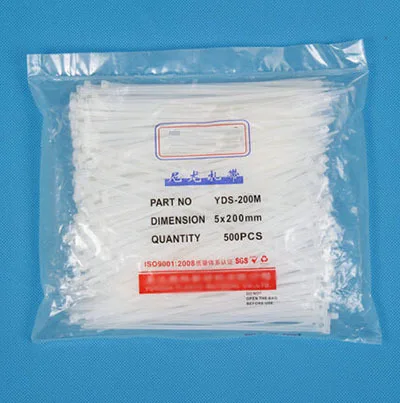 500PCS wholesal 5*200mm black Self-locking Plastic Nylon Cable Ties,Wire Zip Tie free shipping
500PCS wholesal 5*200mm black Self-locking Plastic Nylon Cable Ties,Wire Zip Tie free shipping
