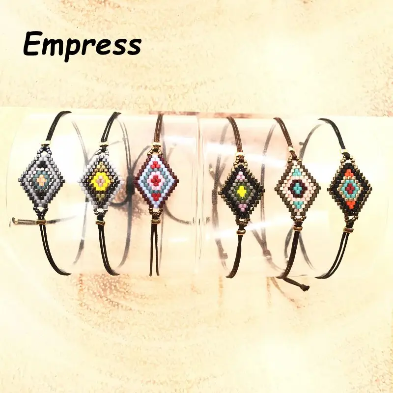 FAIRYWOO New Fashion Woman Lucky Rhombus Charm Bracelets Simple Bracelets Miyuki Bracelet Jewelry Black Rope Adjustable Charms
FAIRYWOO New Fashion Woman Lucky Rhombus Charm Bracelets Simple Bracelets Miyuki Bracelet Jewelry Black Rope Adjustable Charms