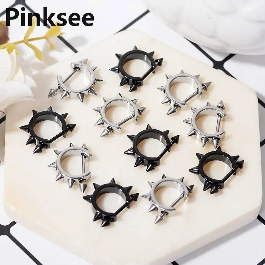 2pcs Spike Ear Piercing Punk Ear Cartilage Tragus Barbell Bar Earrings 316L Surgical Steel Ear Studs Piercings Body Jewelry
2pcs Spike Ear Piercing Punk Ear Cartilage Tragus Barbell Bar Earrings 316L Surgical Steel Ear Studs Piercings Body Jewelry