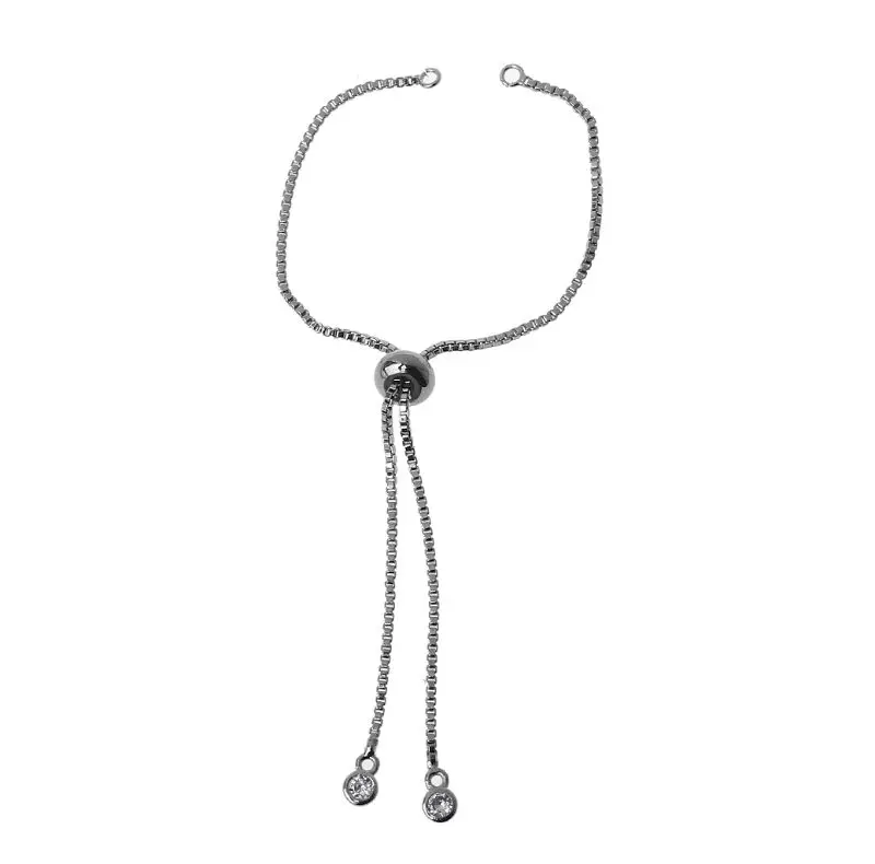 Adjustable Brass Bracelet Slide Extender Chain with Ball Ends for Jewelry Making Ornament Hand rope
Adjustable Brass Bracelet Slide Extender Chain with Ball Ends for Jewelry Making Ornament Hand rope