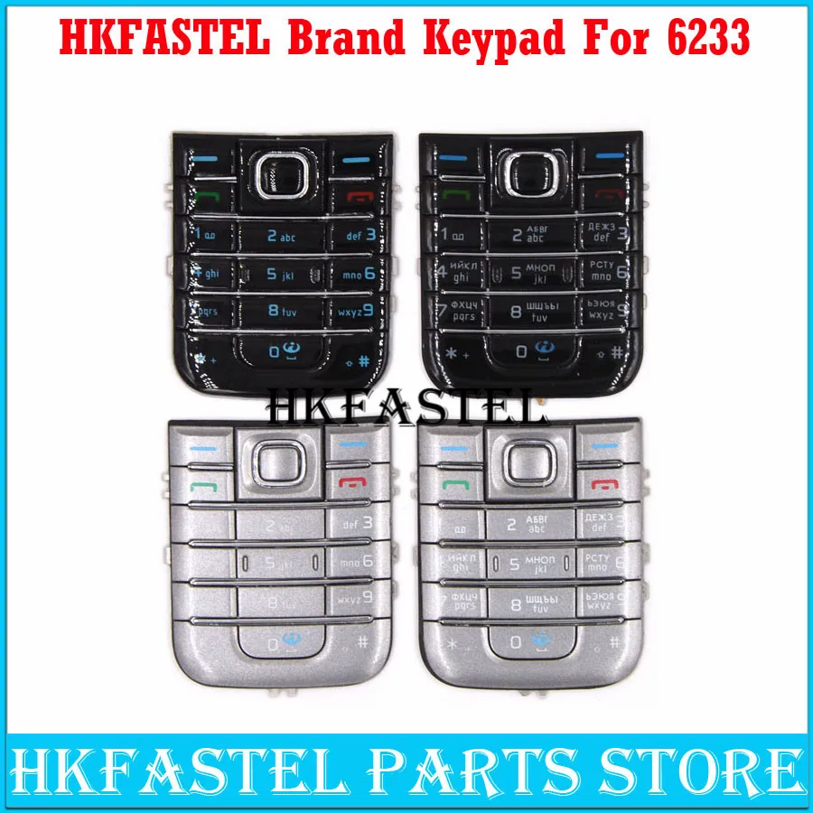 Новая клавиатура для сотового телефона HKFASTEL Nokia 6233 мобильный телефон корпус с