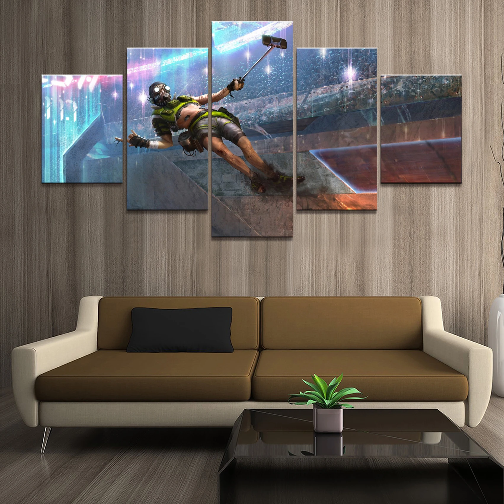 Домашний декор плакат HD фотографии печать холст 5 шт. модульная Apex legends игра