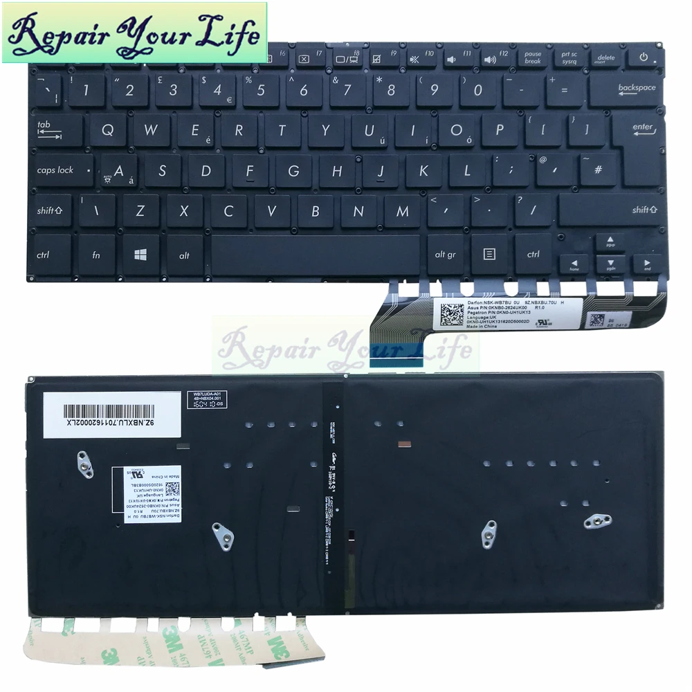UX305 UK GB Laptop keyboard backlight for Asus ZenBook UX305UAB notebook backlit keyboards 0KNB0-2624UK00 NSK-WB7BU 9Z.NBXBU.70U
UX305 UK GB Laptop keyboard backlight for Asus ZenBook UX305UAB notebook backlit keyboards 0KNB0-2624UK00 NSK-WB7BU 9Z.NBXBU.70U