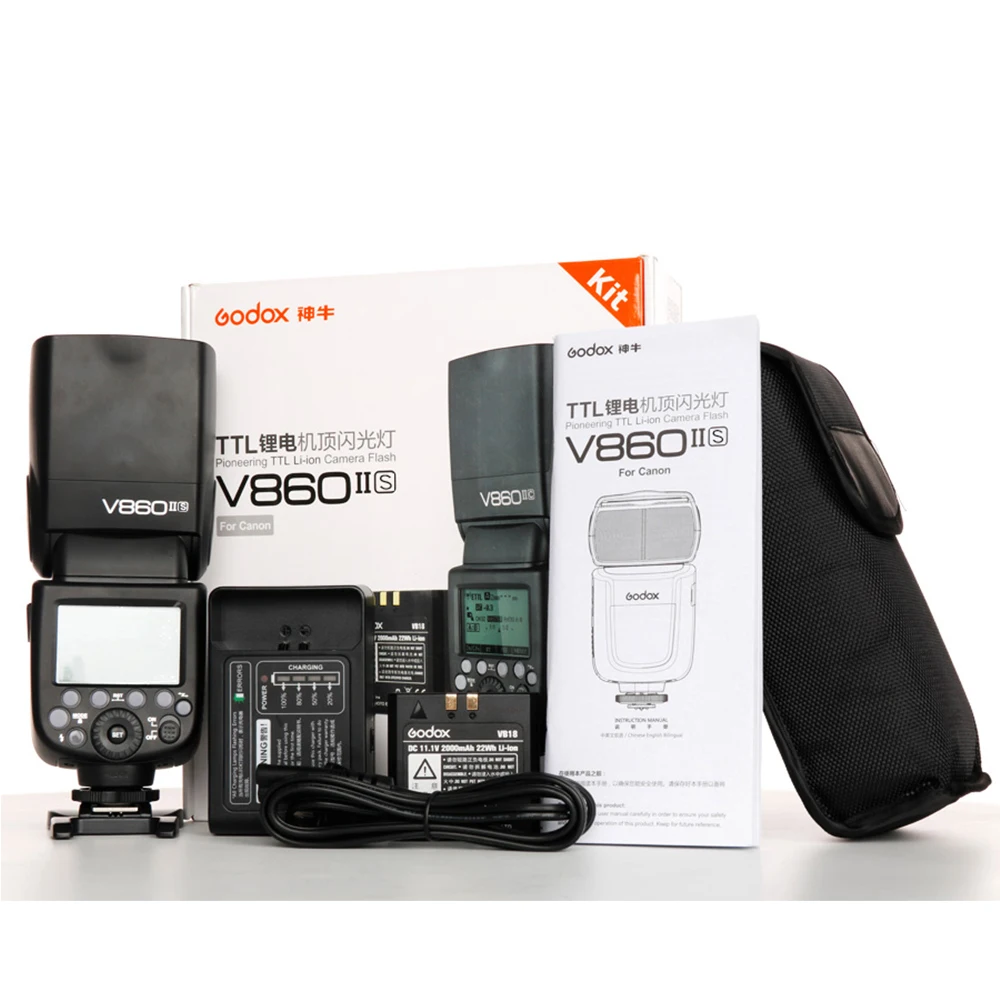 Godox V860II-C V860II-N V860II-S V860II-F V860II-O TTL HSS Li-ion Battery Speedlite Flash for Canon Nikon Sony Fuji Olympus
Godox V860II-C V860II-N V860II-S V860II-F V860II-O TTL HSS Li-ion Battery Speedlite Flash for Canon Nikon Sony Fuji Olympus