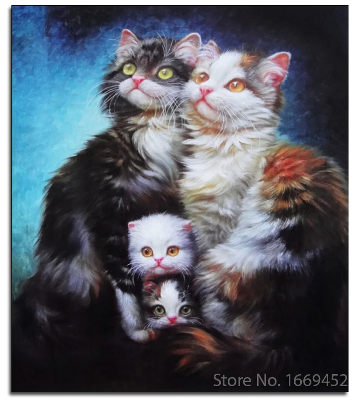 Наборы для вышивки Kitty diy Вышивка бисером животное кошка Мозаика из кристаллов
