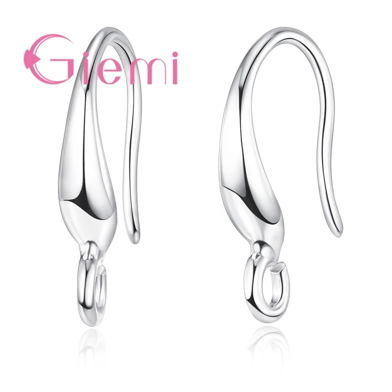 Fashion 925 Sterling Silver Jewelry Earring Findings Ear Hook Beads Earwire Drop Earrings Connectors Making Accessory
Fashion 925 Sterling Silver Jewelry Earring Findings Ear Hook Beads Earwire Drop Earrings Connectors Making Accessory