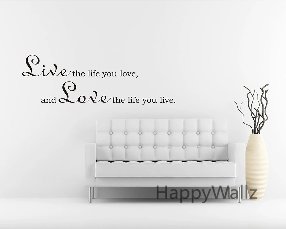 Motivational Life Quote Wall Sticker Live The Life You Love Love The Life You Live Quotes Vinyl Wall Art Decal Custom Colors Q63
Motivational Life Quote Wall Sticker Live The Life You Love Love The Life You Live Quotes Vinyl Wall Art Decal Custom Colors Q63
