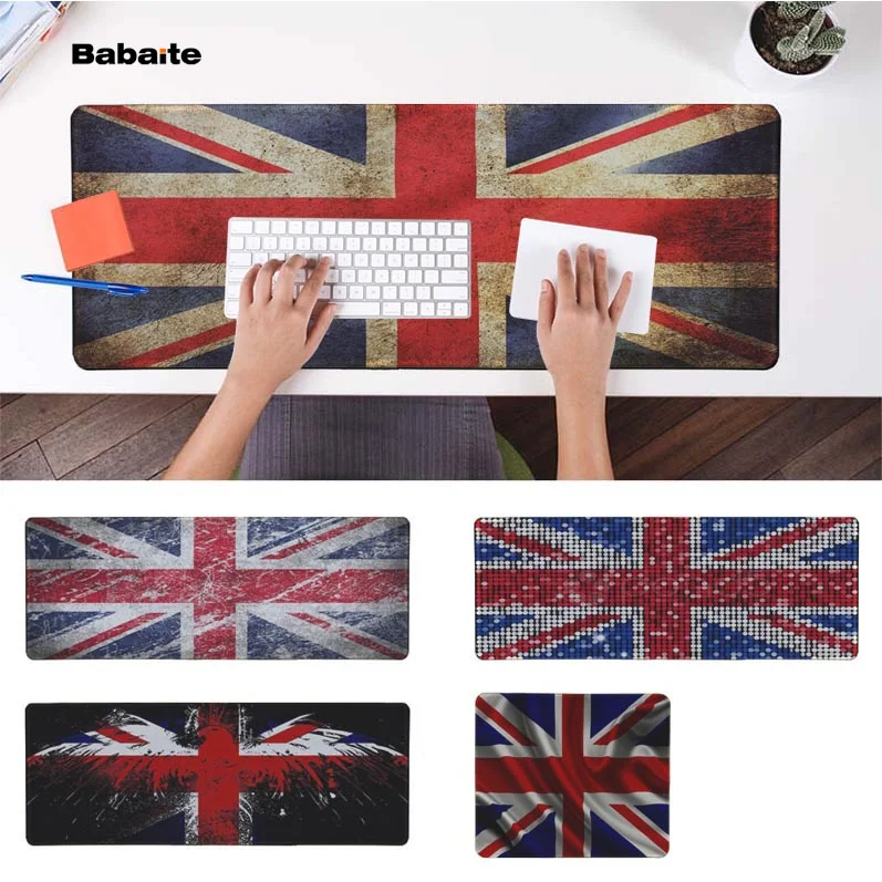 Babaite UK Флаг офисная мышь геймер мягкая коврик для мыши Скорость/контроль версия