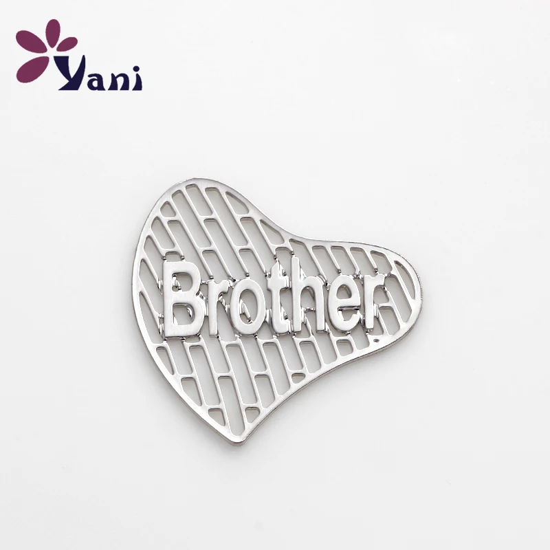 20pcs/Lot New Brands Alloy Heart Word Brother Hollow Plates Charm Pendant For Heart Floating Locket Accessory CHM#310
20pcs/Lot New Brands Alloy Heart Word Brother Hollow Plates Charm Pendant For Heart Floating Locket Accessory CHM#310