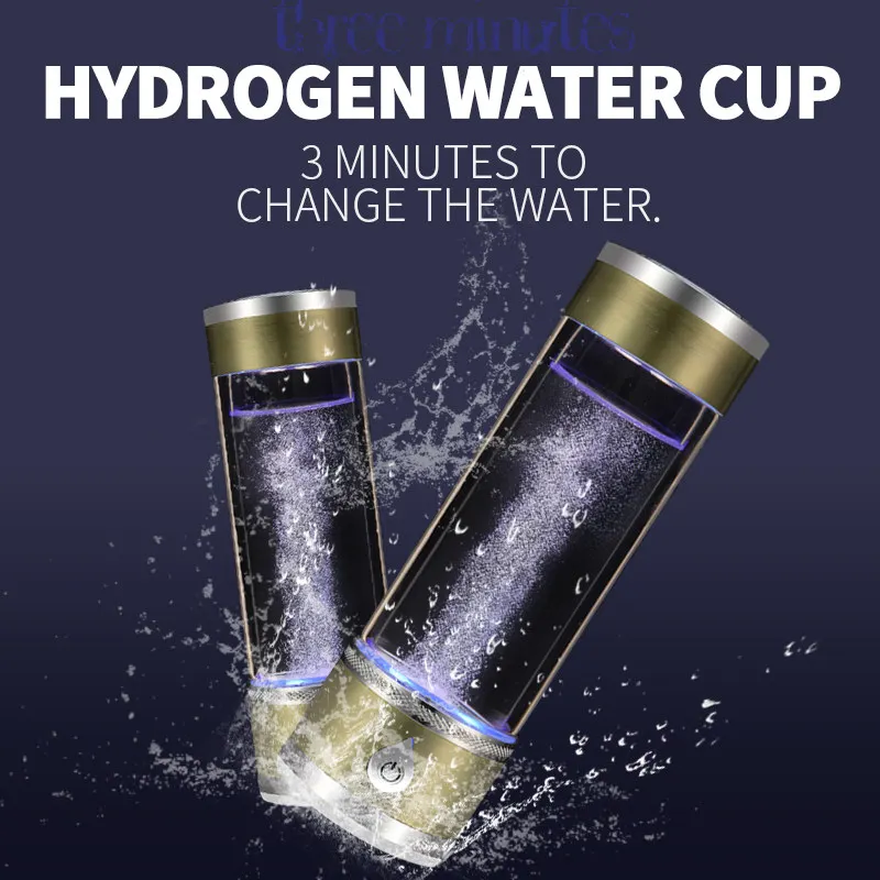 Новый SPE водород богатый генератор бутылка с ионизатором воды Seperate H2 и O2