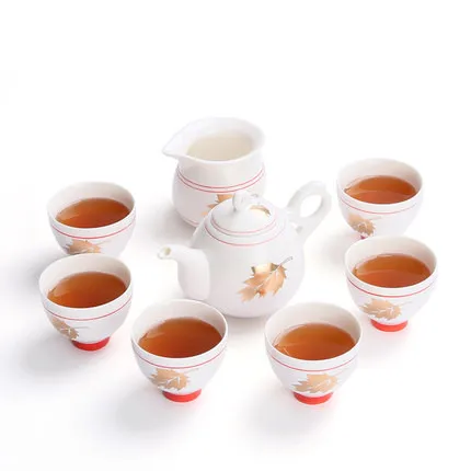 Tea sets Kung Fu teapot cups gift boxed Japanese simple family fair cup white porcelain Living room decoration
Tea sets Kung Fu teapot cups gift boxed Japanese simple family fair cup white porcelain Living room decoration