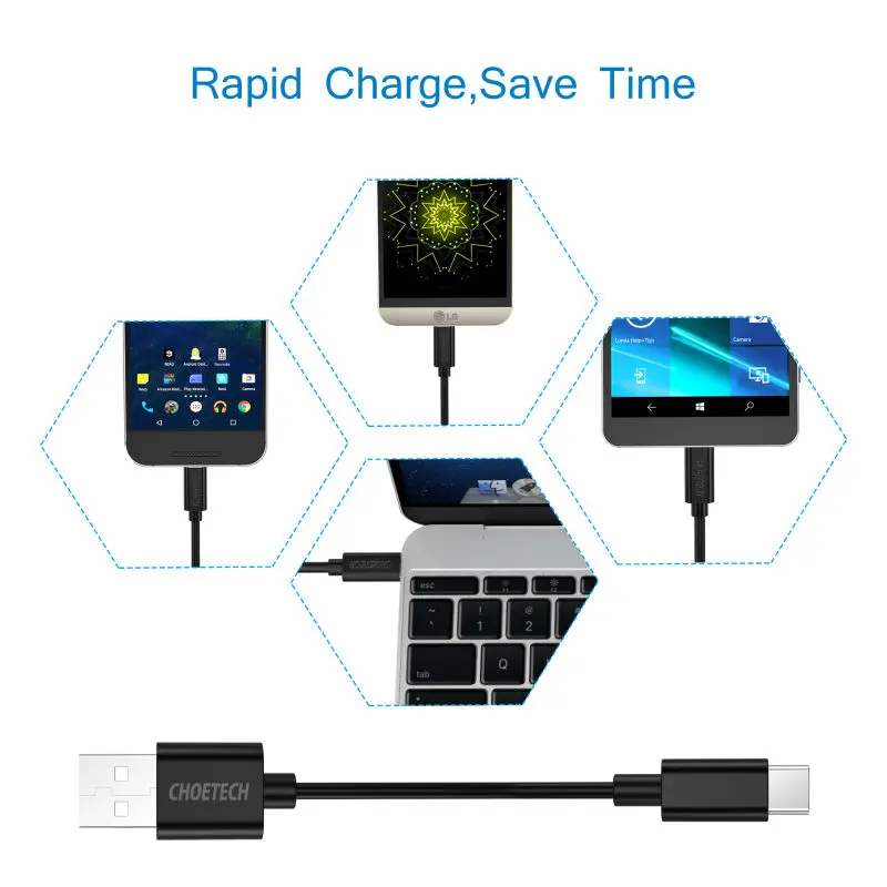 CHOETECH 10PCS USB Type C Cable Fast Charging Data Type-C Cable 1M for Samsung S8 For Xiaomi Mi5 For Nexus 5X USB-C Phone Cable
CHOETECH 10PCS USB Type C Cable Fast Charging Data Type-C Cable 1M for Samsung S8 For Xiaomi Mi5 For Nexus 5X USB-C Phone Cable