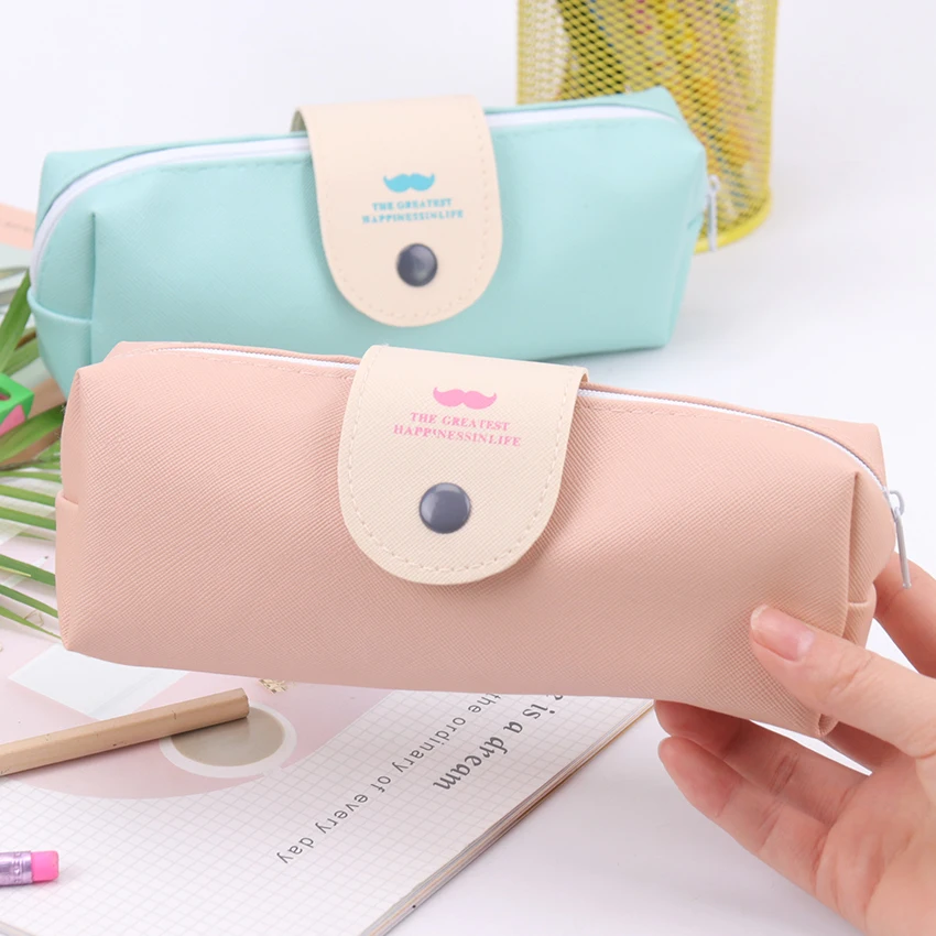 1PC Korean Candy Color Waterproof Pu Leather Pencil Case Girl Stationery Escolar School Supplies 2 Colors Available
1PC Korean Candy Color Waterproof Pu Leather Pencil Case Girl Stationery Escolar School Supplies 2 Colors Available