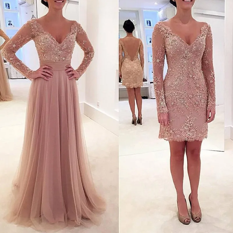 Evening Dress Vestidos De Festa Detachable Skirt Evening Dresses Custom Made Robe De Soiree Long Sleeves Evening Gowns Elegant
Evening Dress Vestidos De Festa Detachable Skirt Evening Dresses Custom Made Robe De Soiree Long Sleeves Evening Gowns Elegant