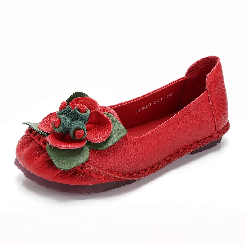 2022 Autumn Elegant Flower Cowhide Leather Shoes Handmade Comfortable Women Flats Shallow Mouth Soft Fashion Women Flat Shoes
2022 Autumn Elegant Flower Cowhide Leather Shoes Handmade Comfortable Women Flats Shallow Mouth Soft Fashion Women Flat Shoes