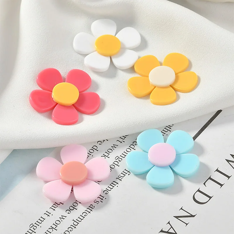 Newest 40pcs 31MM Cute Spring Flowers Shape Plant Colorful Resin Cabochons Girls Ornament Jewelry Earring Decor Plastic Material
Newest 40pcs 31MM Cute Spring Flowers Shape Plant Colorful Resin Cabochons Girls Ornament Jewelry Earring Decor Plastic Material