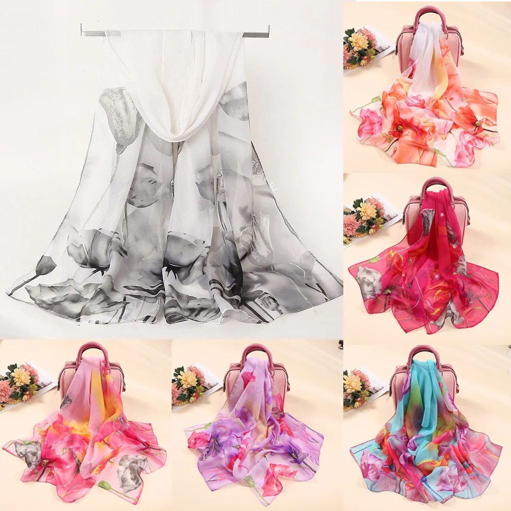 2019 Autumn Explosion Hot Fashion Scarf Women's Floral Print Long Soft Wrap Scarf Simulation Silk Shawl Scarf 50*
2019 Autumn Explosion Hot Fashion Scarf Women's Floral Print Long Soft Wrap Scarf Simulation Silk Shawl Scarf 50*