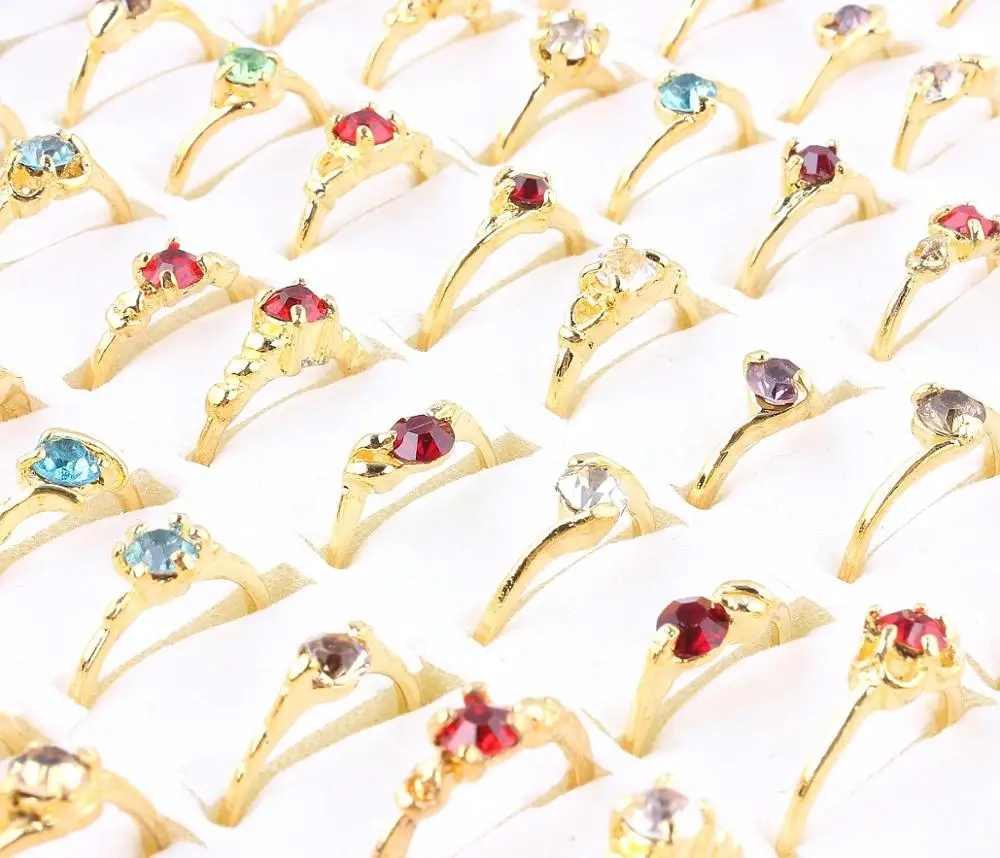 Wholesale Lots Job 30Pcs Crystal Rhinestone Gold Women Ring Engagement Wedding Party Gift Fashion Jewelry HOT
Wholesale Lots Job 30Pcs Crystal Rhinestone Gold Women Ring Engagement Wedding Party Gift Fashion Jewelry HOT