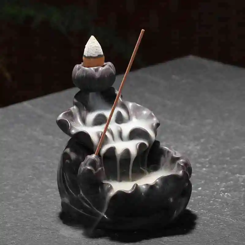 Backflow Incense Burner Smoke Waterfall Aromatherapy Censer Mountain River Handicraft Incense Holder Incense Stick Holder
Backflow Incense Burner Smoke Waterfall Aromatherapy Censer Mountain River Handicraft Incense Holder Incense Stick Holder