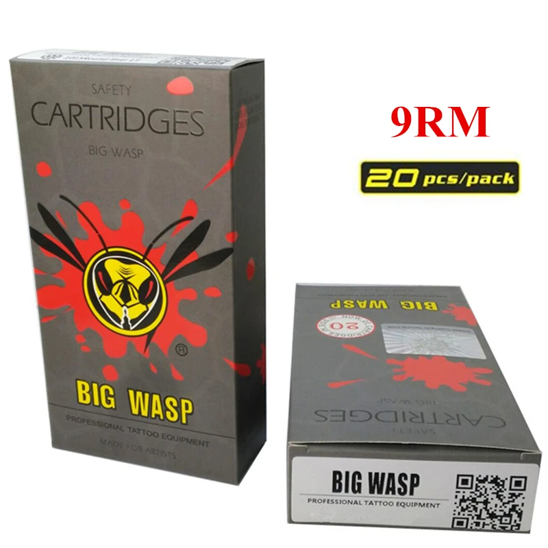 BIGWASP Disposable Gray Cartridge Needle 9 Curved Magnum (9RM) Tattoo Needle 20Pcs/Box Supply For Tattoo Machine
BIGWASP Disposable Gray Cartridge Needle 9 Curved Magnum (9RM) Tattoo Needle 20Pcs/Box Supply For Tattoo Machine