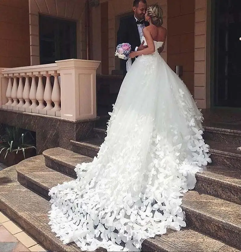 Hot Sale 3D Applique Butterfly Ball Gowns Wedding Dresses Sweetheart Plus Size Color Long Bridal Dress For Bride ZQ049
Hot Sale 3D Applique Butterfly Ball Gowns Wedding Dresses Sweetheart Plus Size Color Long Bridal Dress For Bride ZQ049