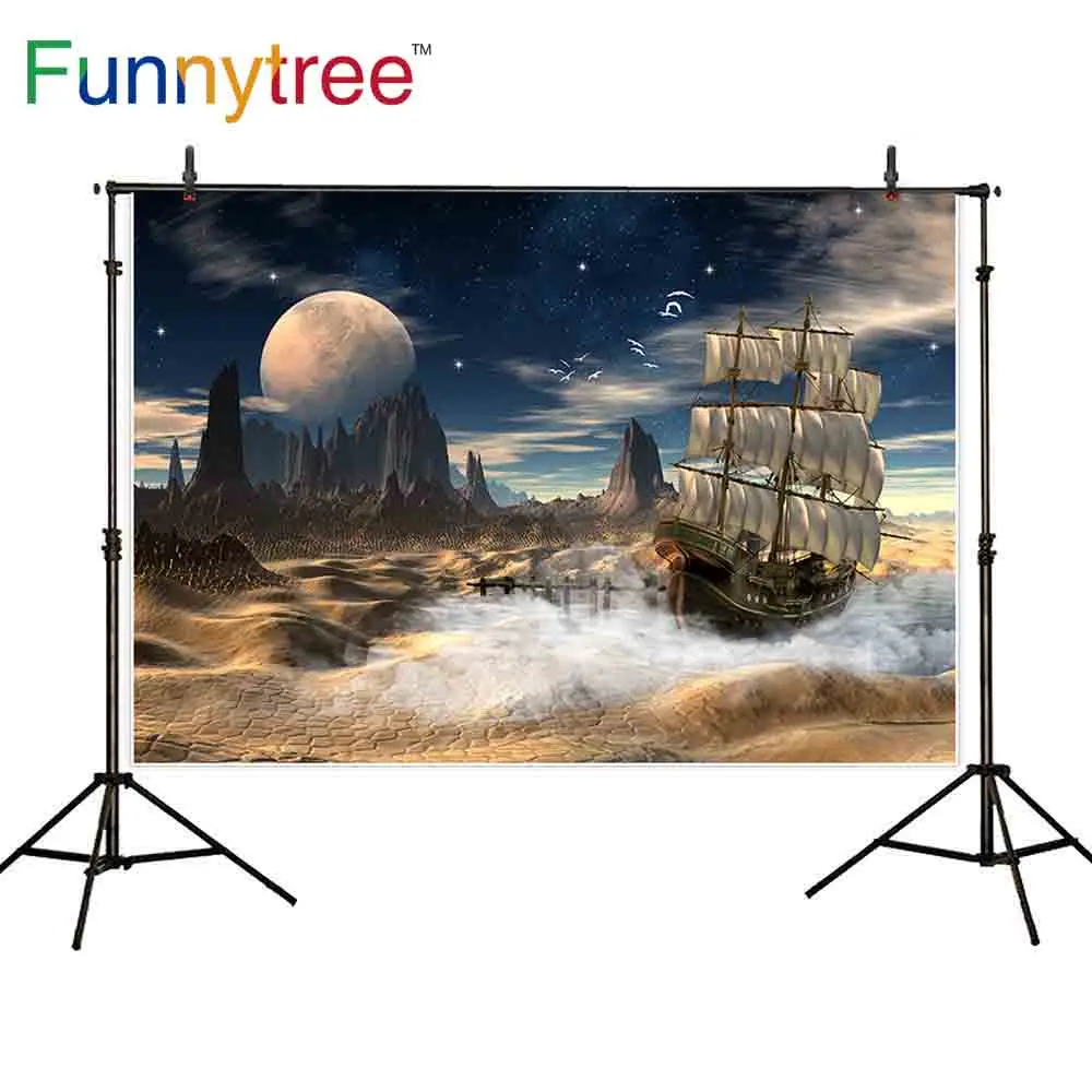 Funnytree backdrop for photographic studio desert sailboat moon fantasy scene night sky professional background photobooth
Funnytree backdrop for photographic studio desert sailboat moon fantasy scene night sky professional background photobooth