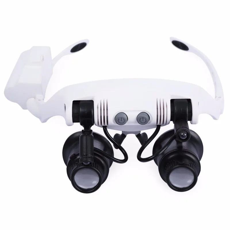 Wholesales Headband LED Magnifying Glass Headlamp Microscope Jewelry Watch Repair|Лупы| |